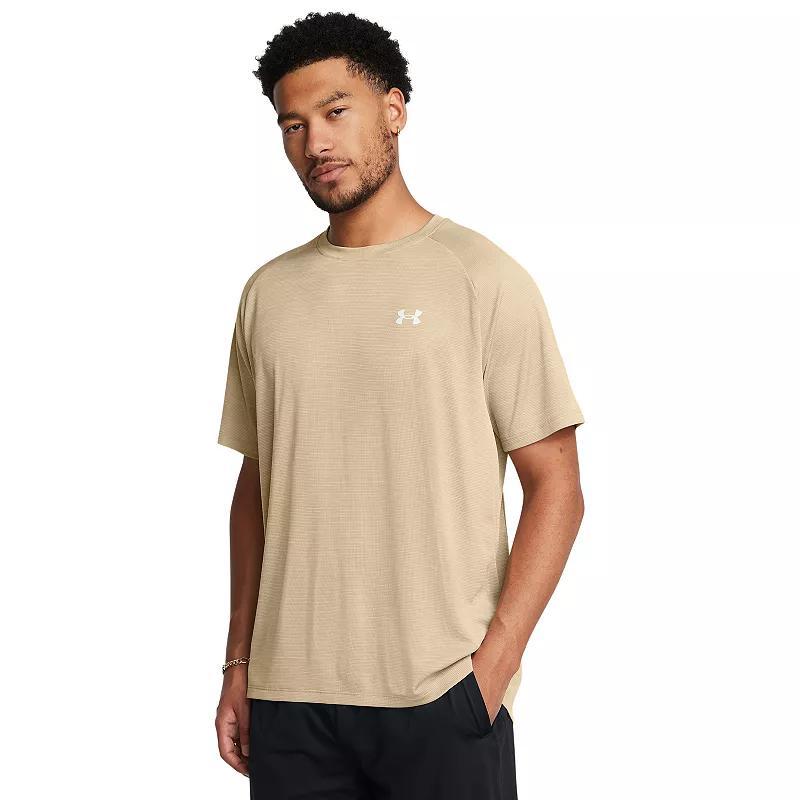 Men's Under Armour Tech Textured Short Sleeve Tee, Size: XL, Tetra Gray Product Image