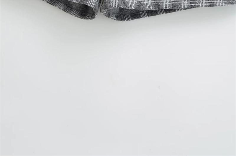 High Waist Plaid Mini Skort Product Image