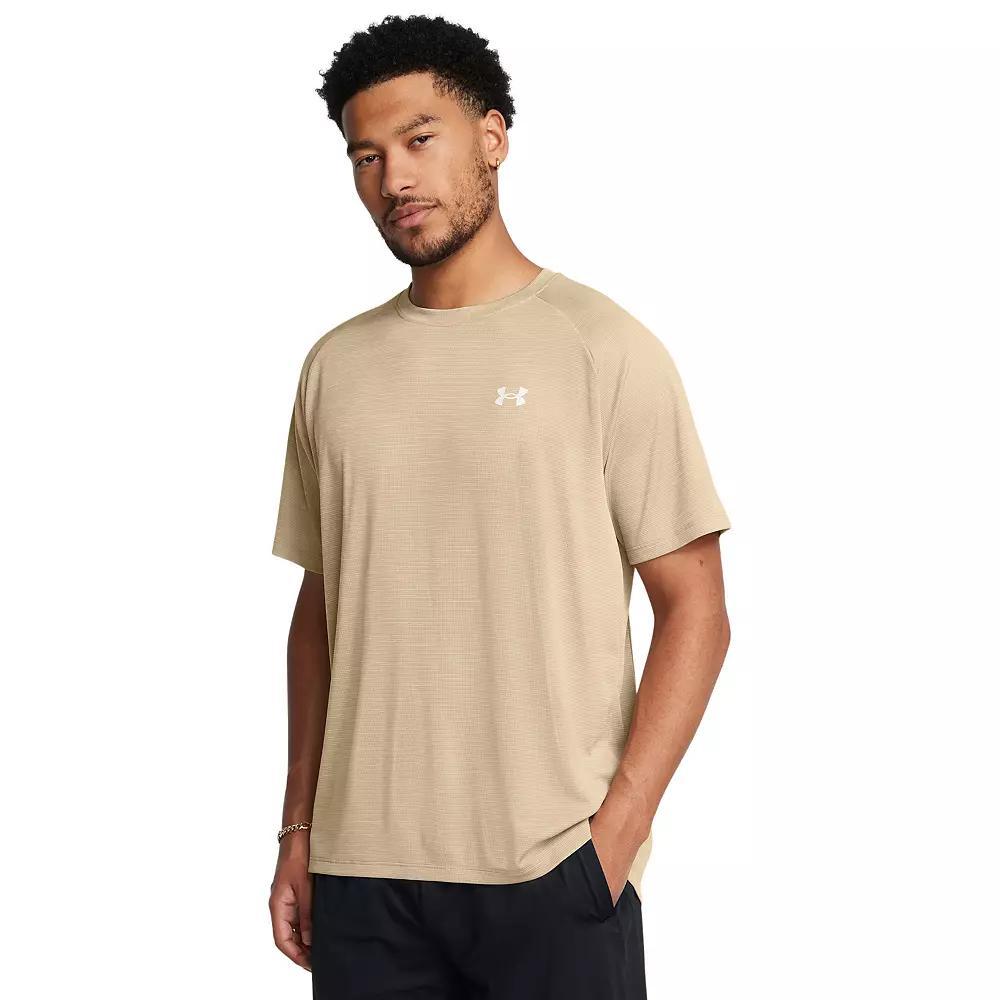 Men's Under Armour Tech Textured Short Sleeve Tee, Size: XL, Tetra Gray Product Image