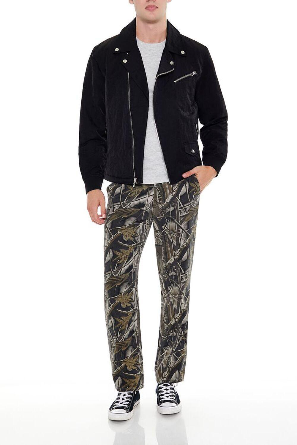 Studded Notched Moto Jacket | Forever 21 Product Image