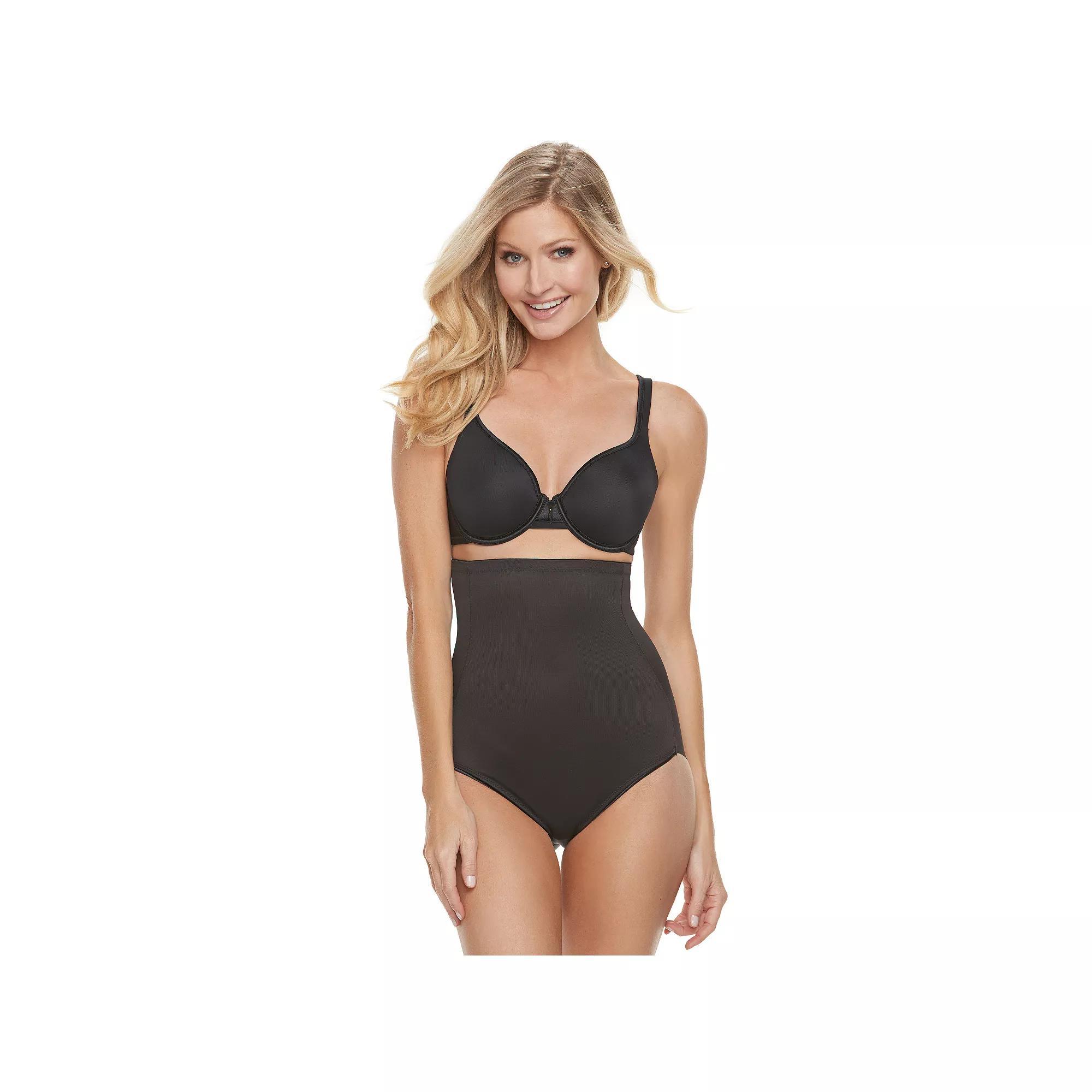 Naomi & Nicole® Firm Control Shapewear Unbelievable Comfort High Waist Brief 775, Women's, Size: XXXL, Black Product Image