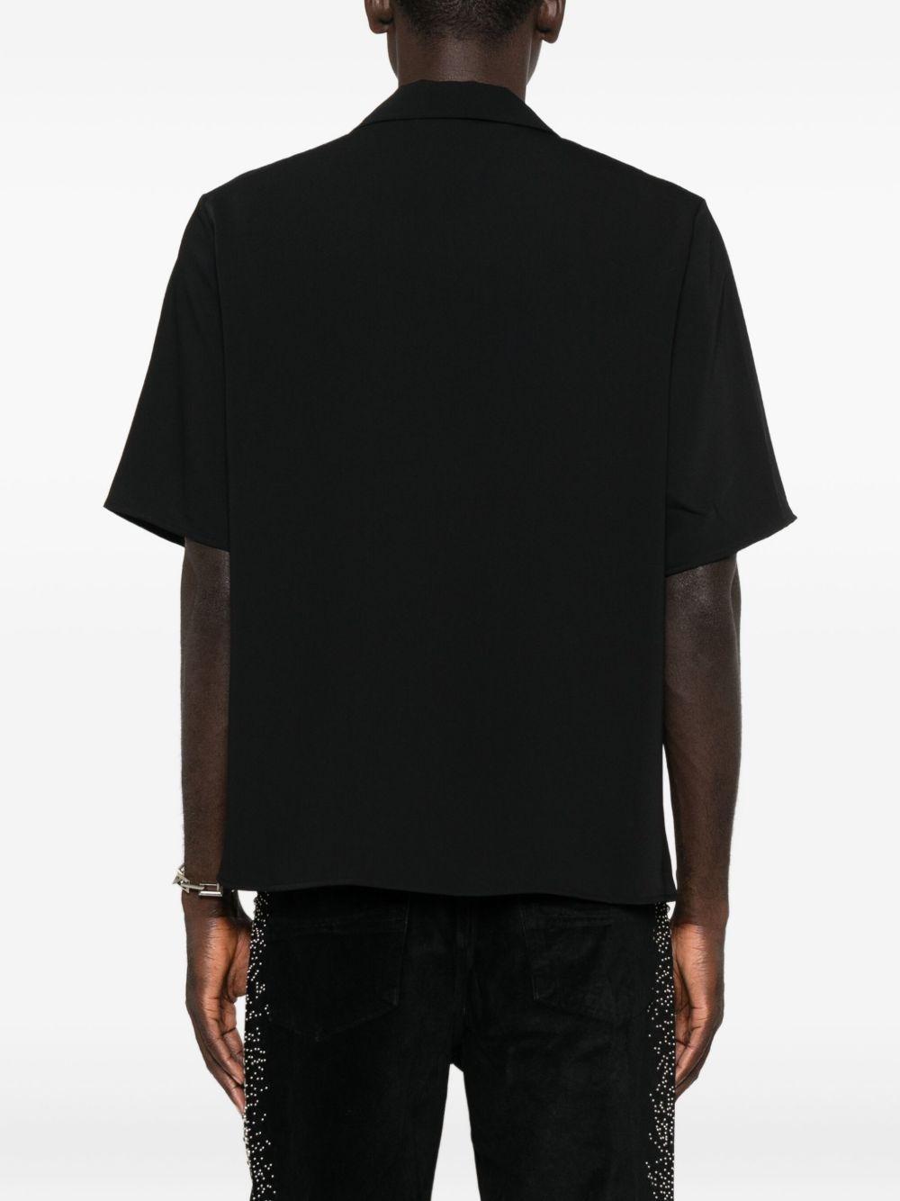 floral-collar panelled shirt Product Image