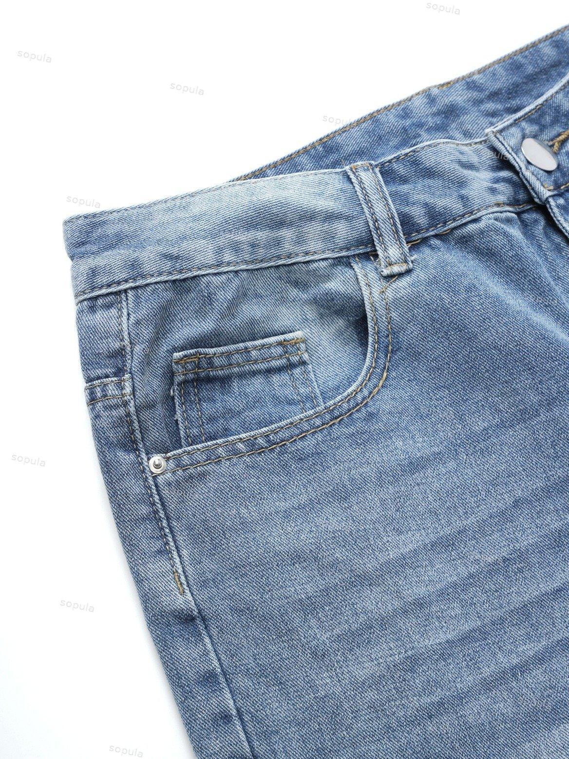 Men's Street Heavy Diamond Denim Shorts Product Image