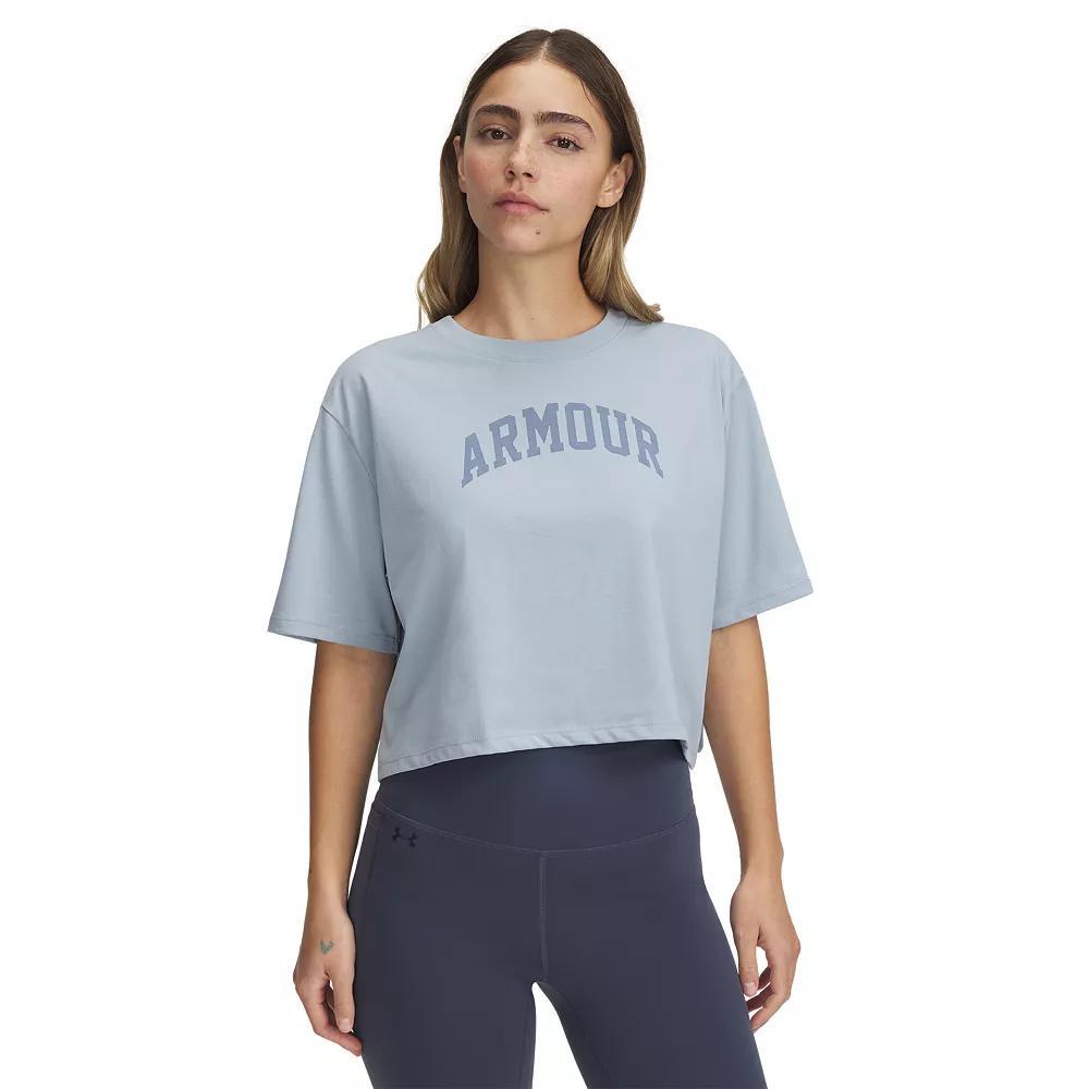 Women's Under Armour Rival 96 Short Sleeve Top, Size: Large, Harbor Blue Product Image