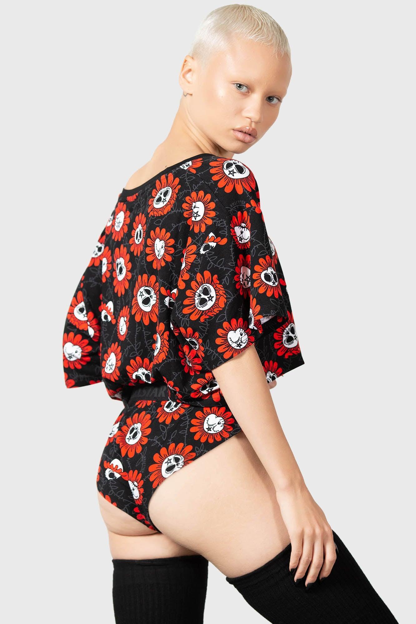 Gloomy Garden V-Neck Top Female Product Image