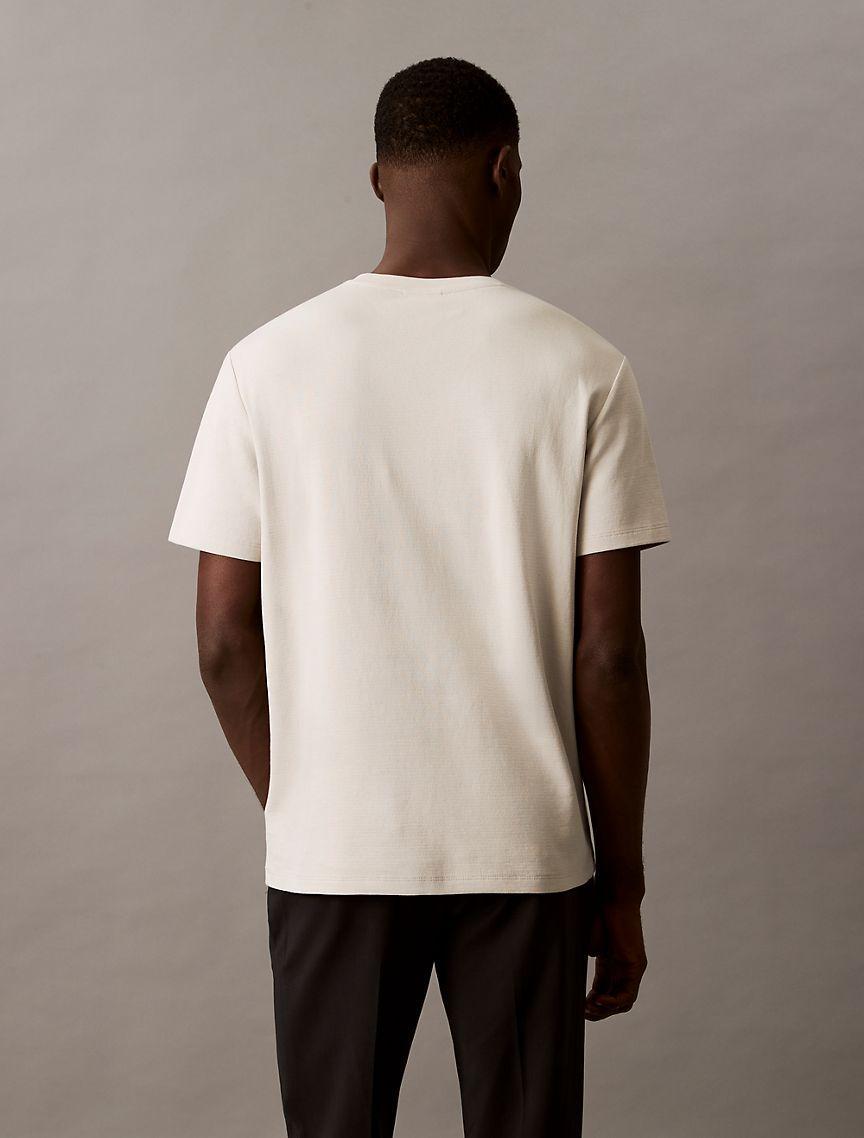 Calvin Klein Men's Cotton Combed Rib Classic T-Shirt - White - M Product Image