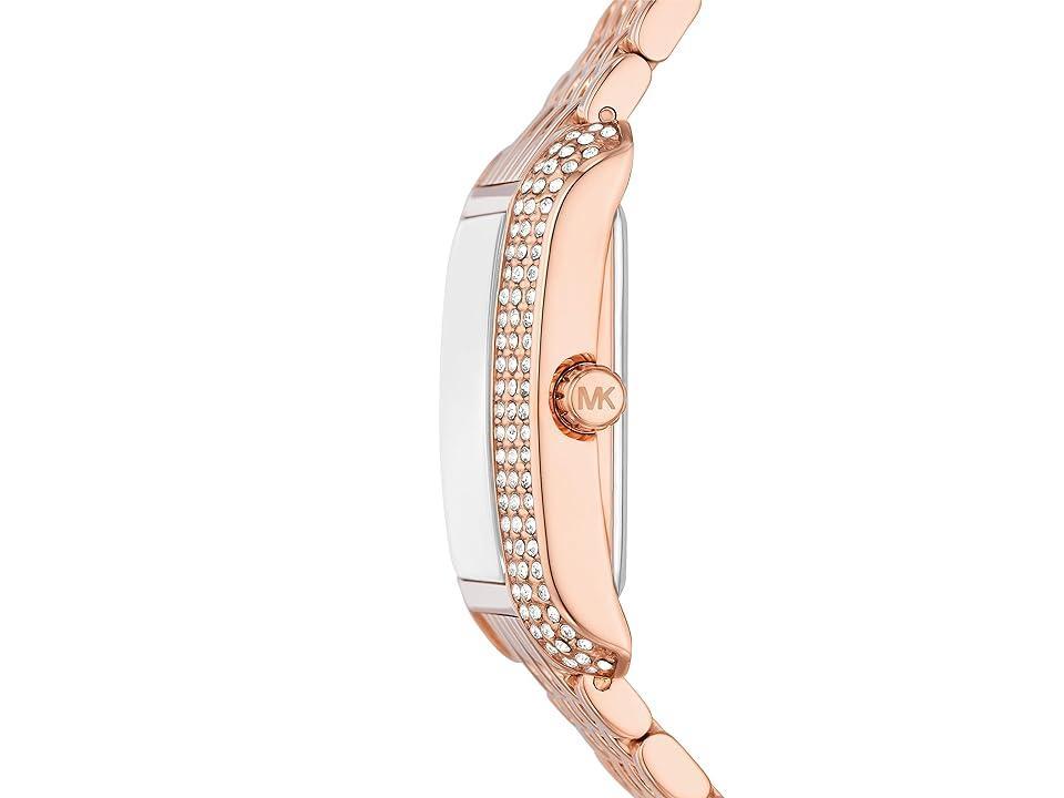 Michael Kors Womens Crystal Emery Three-Hand Stainless Steel Bracelet Watch Product Image