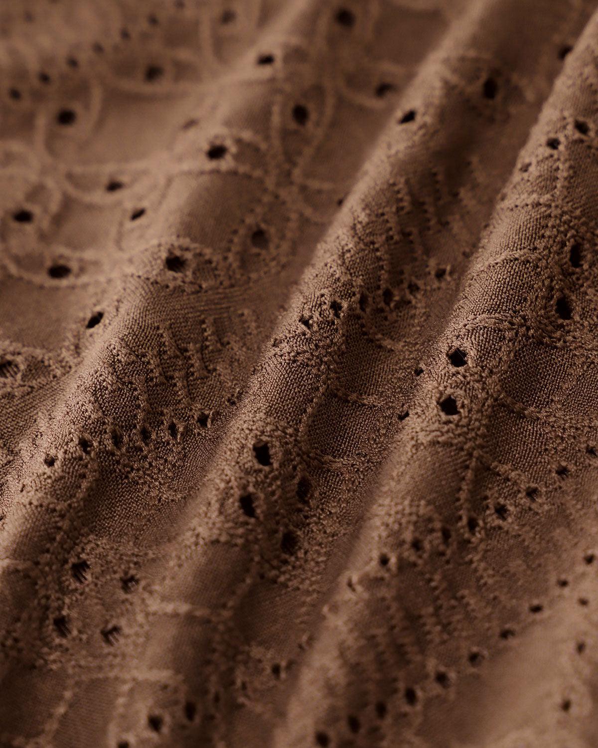 Brown Textured Underwire Bikini Set Product Image