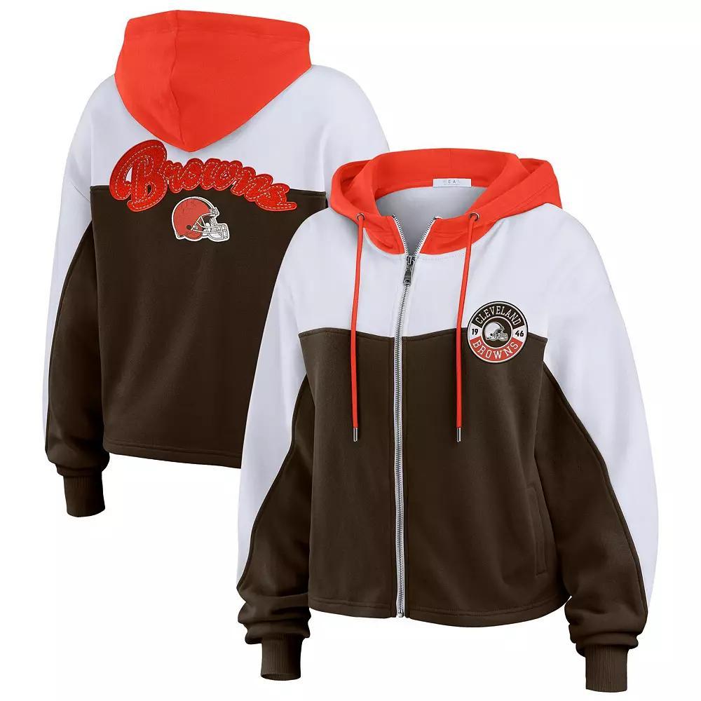 Women's WEAR by Erin Andrews Cardinal USC Trojans Color-Block Full-Zip Hoodie, Size: Medium, Red Product Image