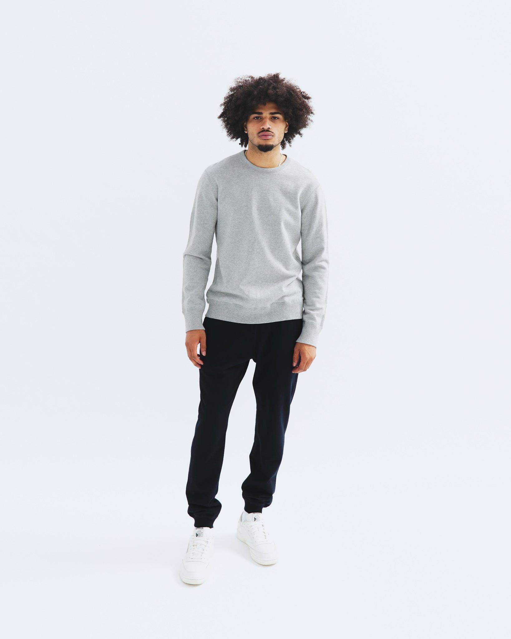 Midweight Terry Slim Crewneck Male Product Image