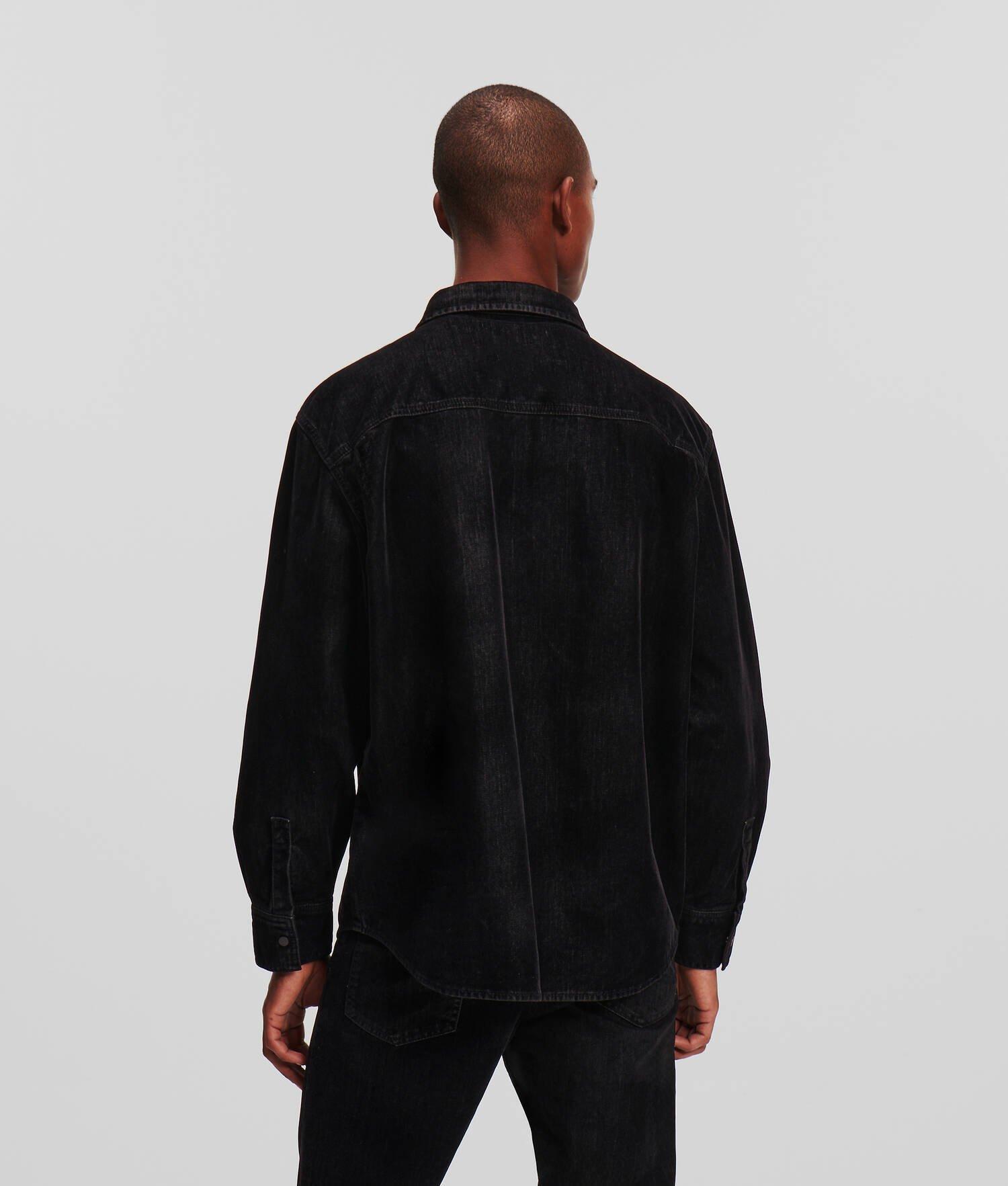 FLOCKED DENIM SHIRT Product Image