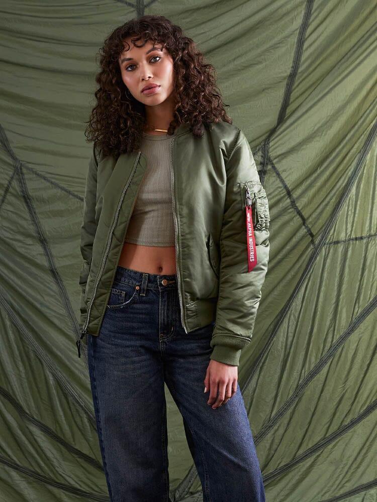 MA-1 BOMBER JACKET W - CHOCOLATE Female Product Image