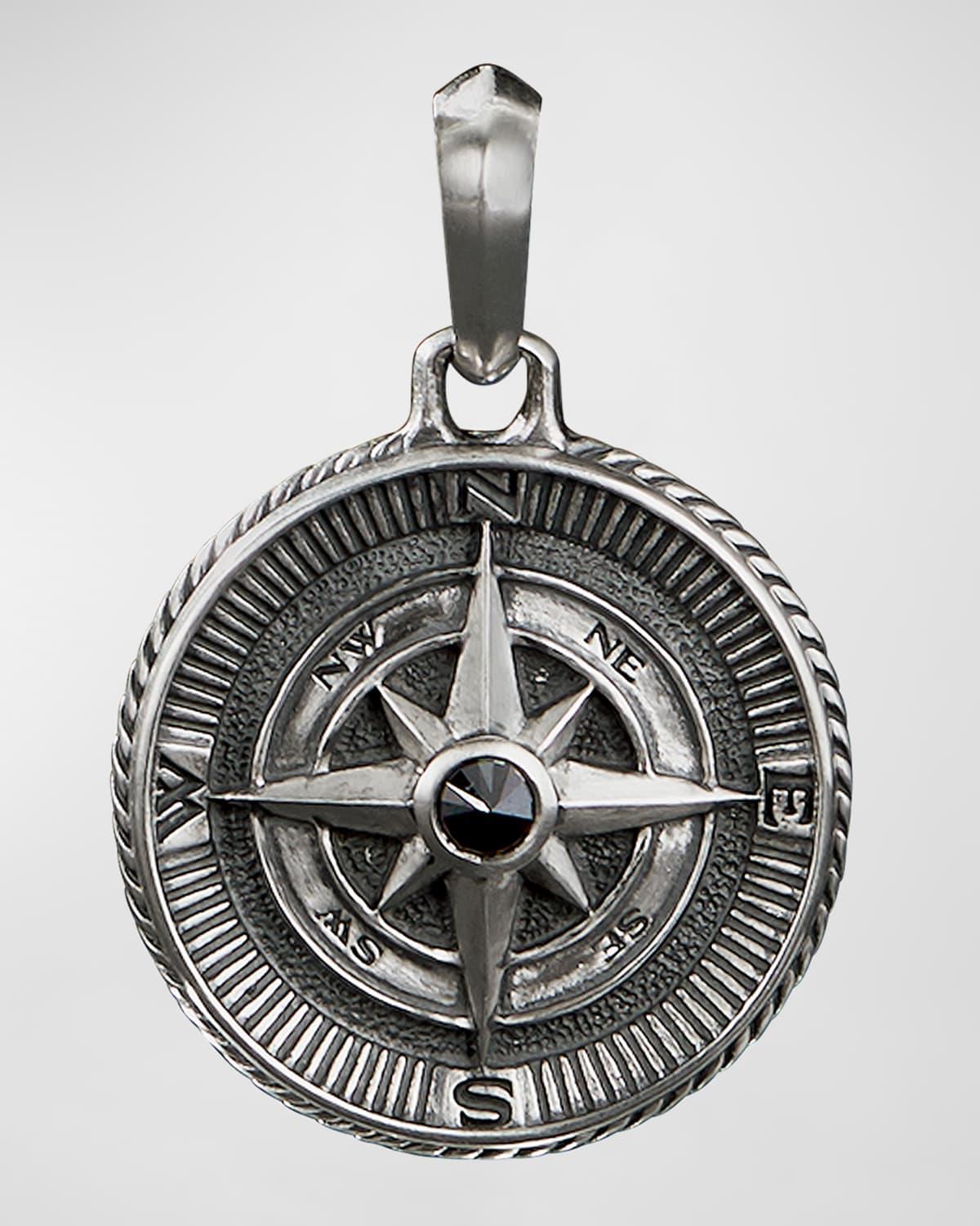 David Yurman Maritime Compass Amulet with Black Diamond Product Image