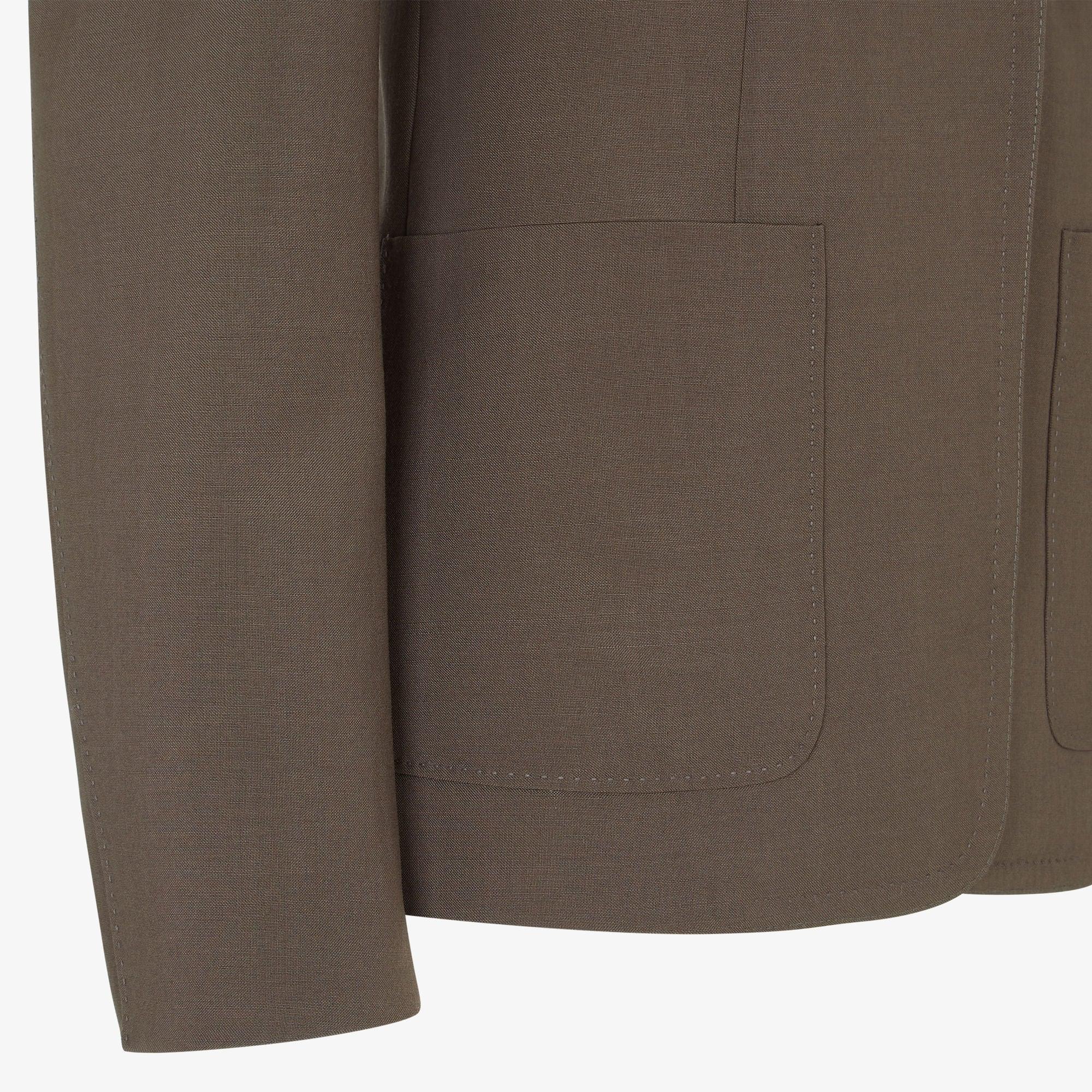 JacketDark green wool and mohair blazer Product Image