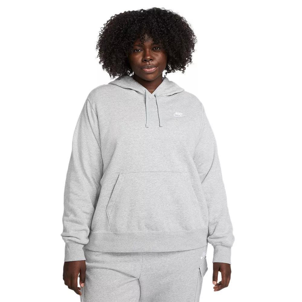 Plus Size Nike Sportswear Club Fleece Hoodie, Women's, Size: 2XL, Gray Grey Product Image