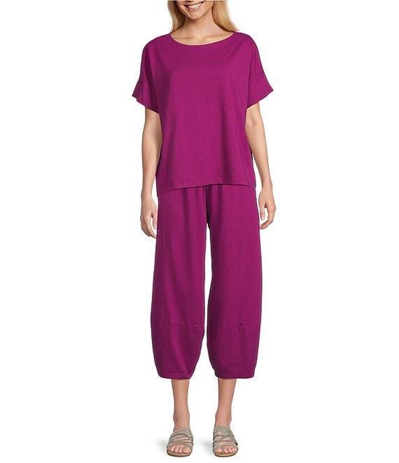 Bryn Walker Oliver Cotton Jersey Elastic Waist Full Leg Lantern Pants Product Image
