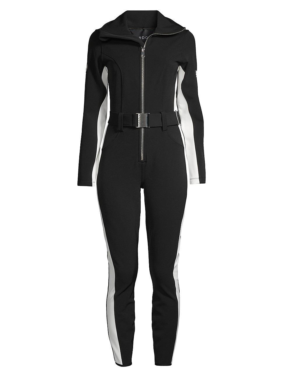 Womens Cordova Belted Stripe Stretch Ski Suit Product Image