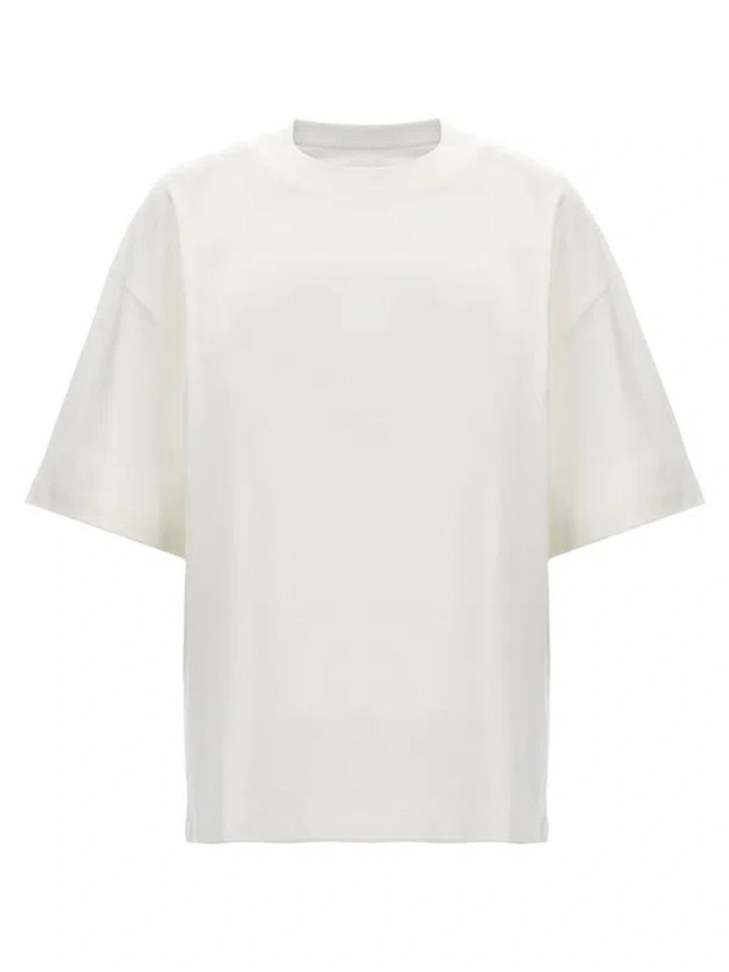JIL SANDER Logo Print T-shirt In White Product Image