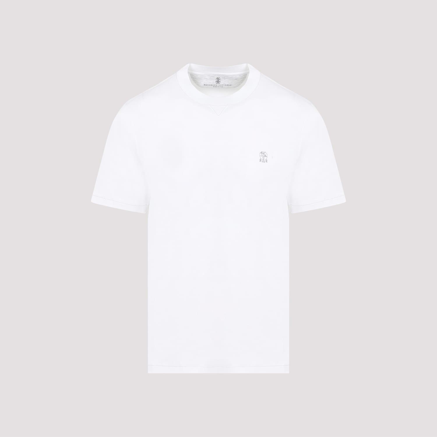 BRUNELLO CUCINELLI T-shirt S In Cdj White Product Image