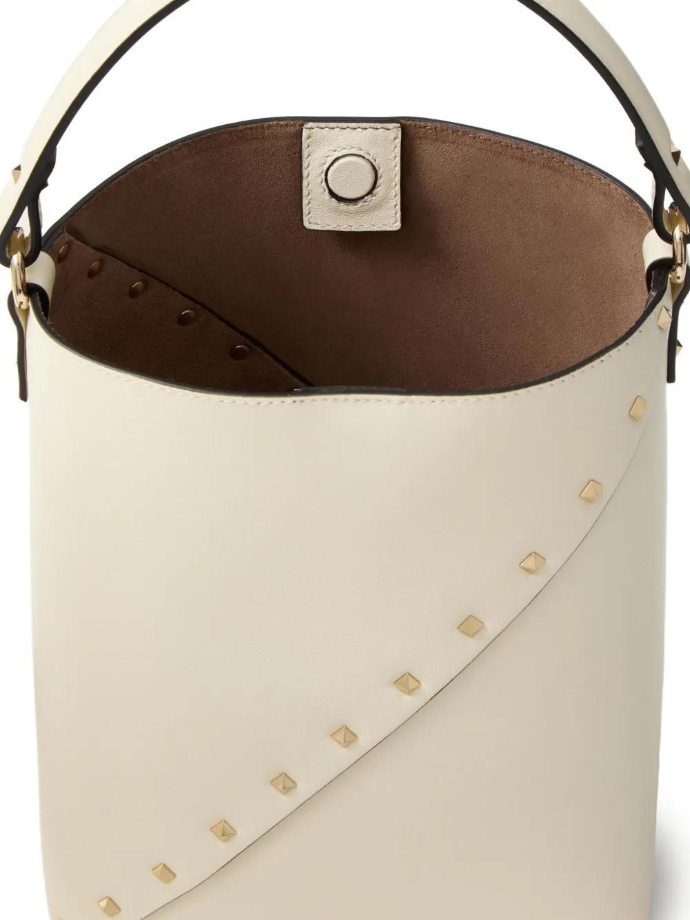 Rockstud Wispy leather bucket bag Product Image