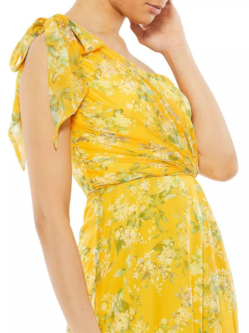 Ieena Floral One-Shoulder Gown Product Image