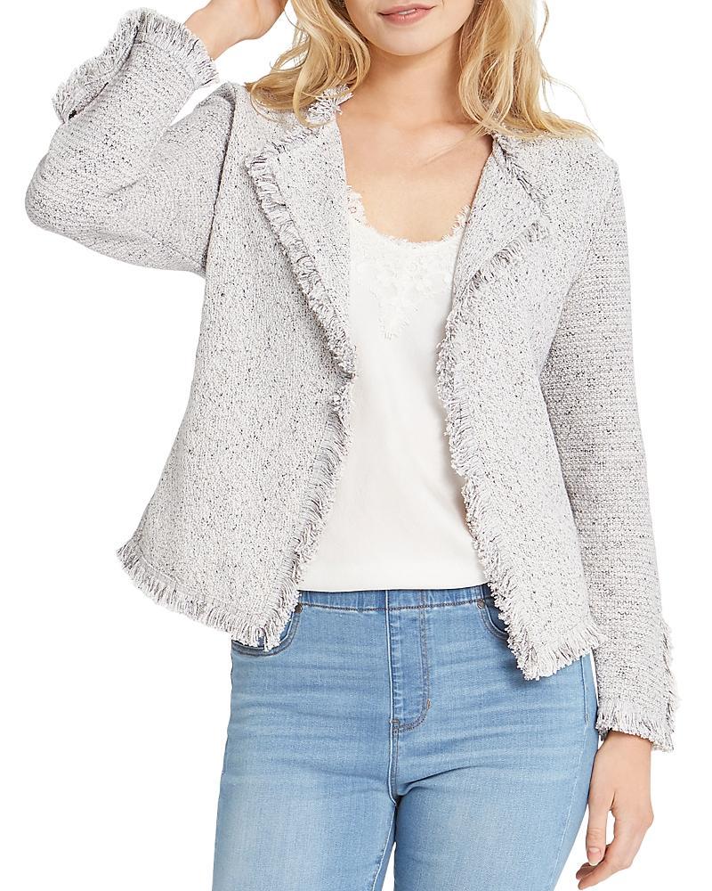 Nic+Zoe Fringe Mix Knit Jacket Product Image