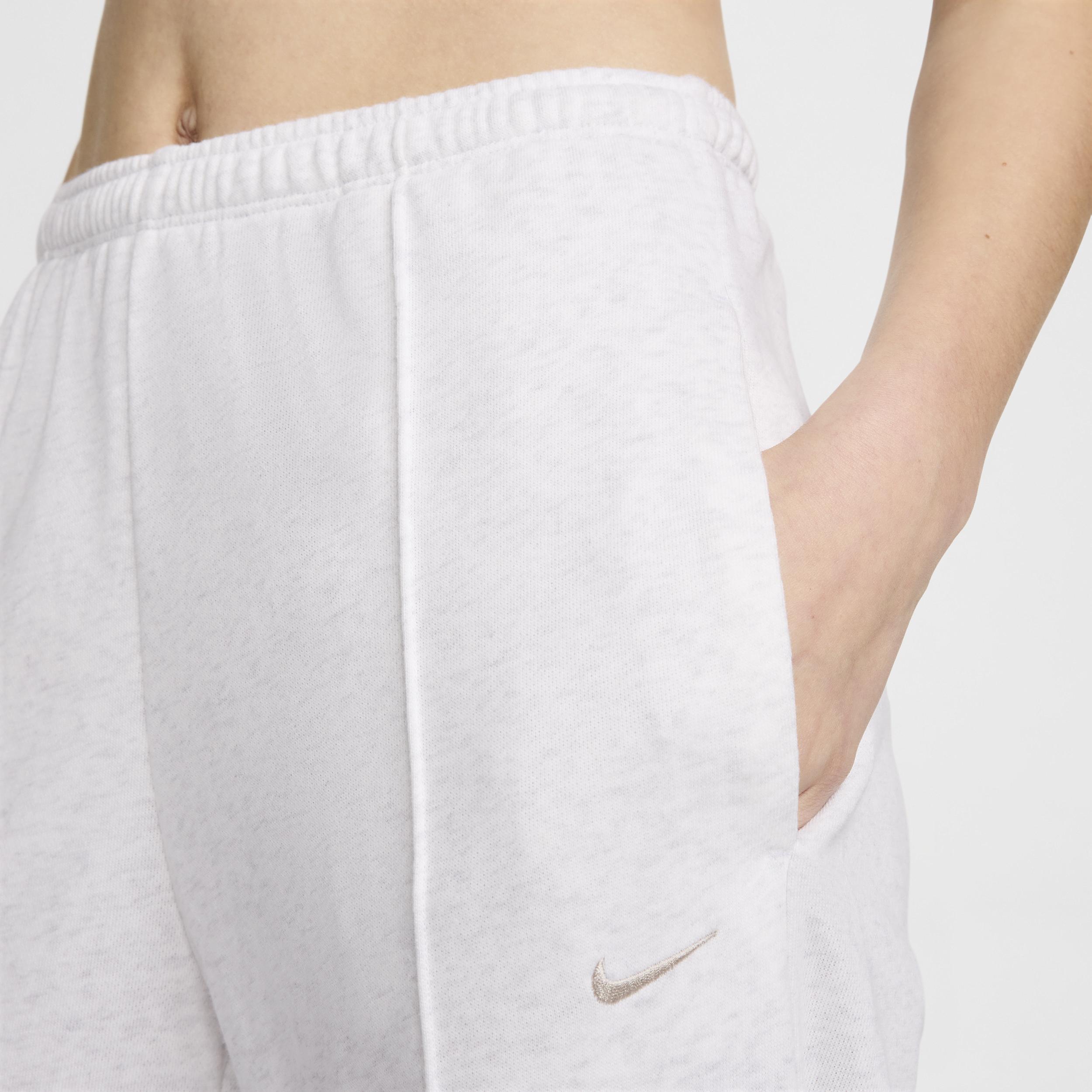 Women's Nike Sportswear French Terry Mid-Rise Sweatpants, Size: XXL, Birch Grey Product Image