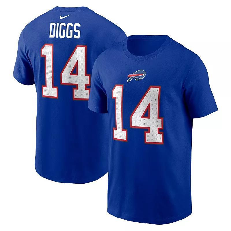 Men's Nike Stefon Diggs Royal Buffalo Bills Player Name & Number T-Shirt, Size: 2XL, Blue Product Image