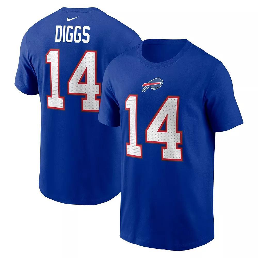 Men's Nike Stefon Diggs Royal Buffalo Bills Player Name & Number T-Shirt, Size: 2XL, Blue Product Image