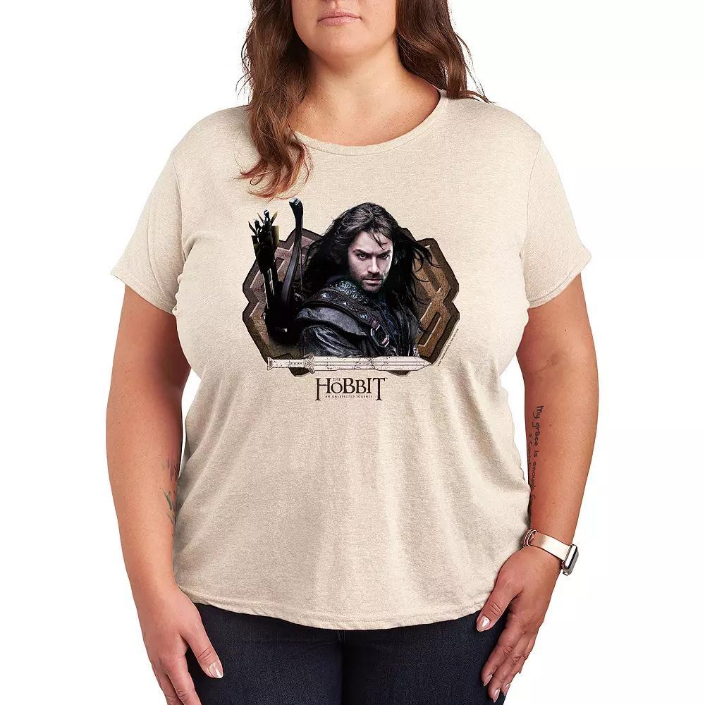 Plus The Hobbit Kili The Hobbit Graphic Tee, Womens Grey Gray Product Image