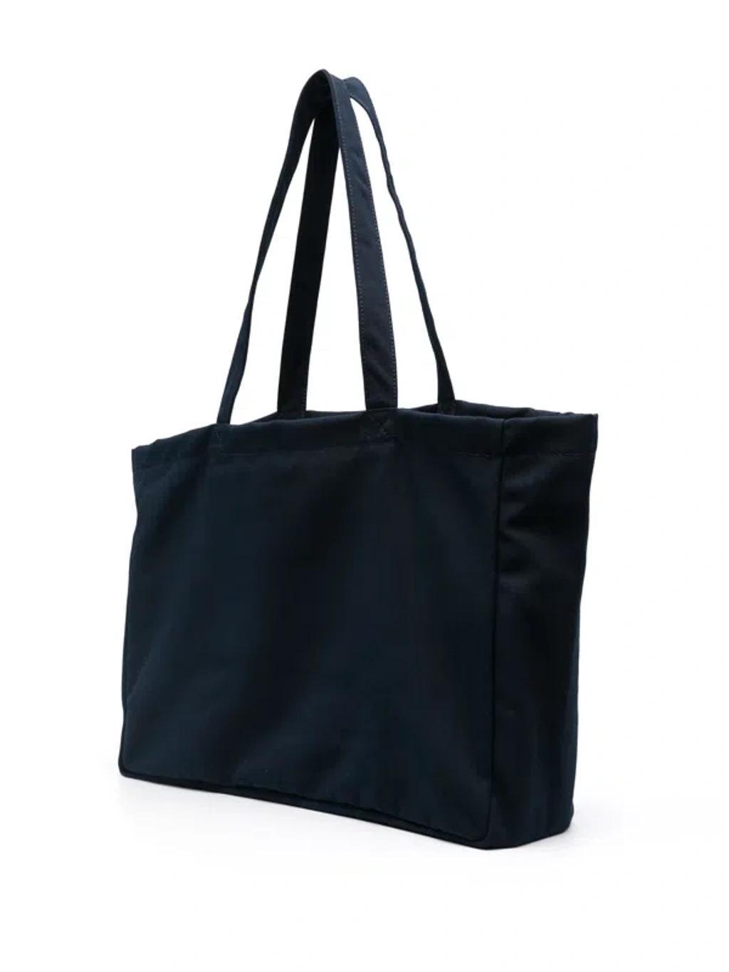 APC Navy Blue Canvas Diane Rue Madame Shopping Bag In Dark Navy Product Image