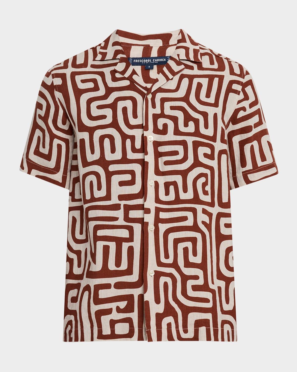 Mens Roberto Linen Short-Sleeve Shirt Product Image