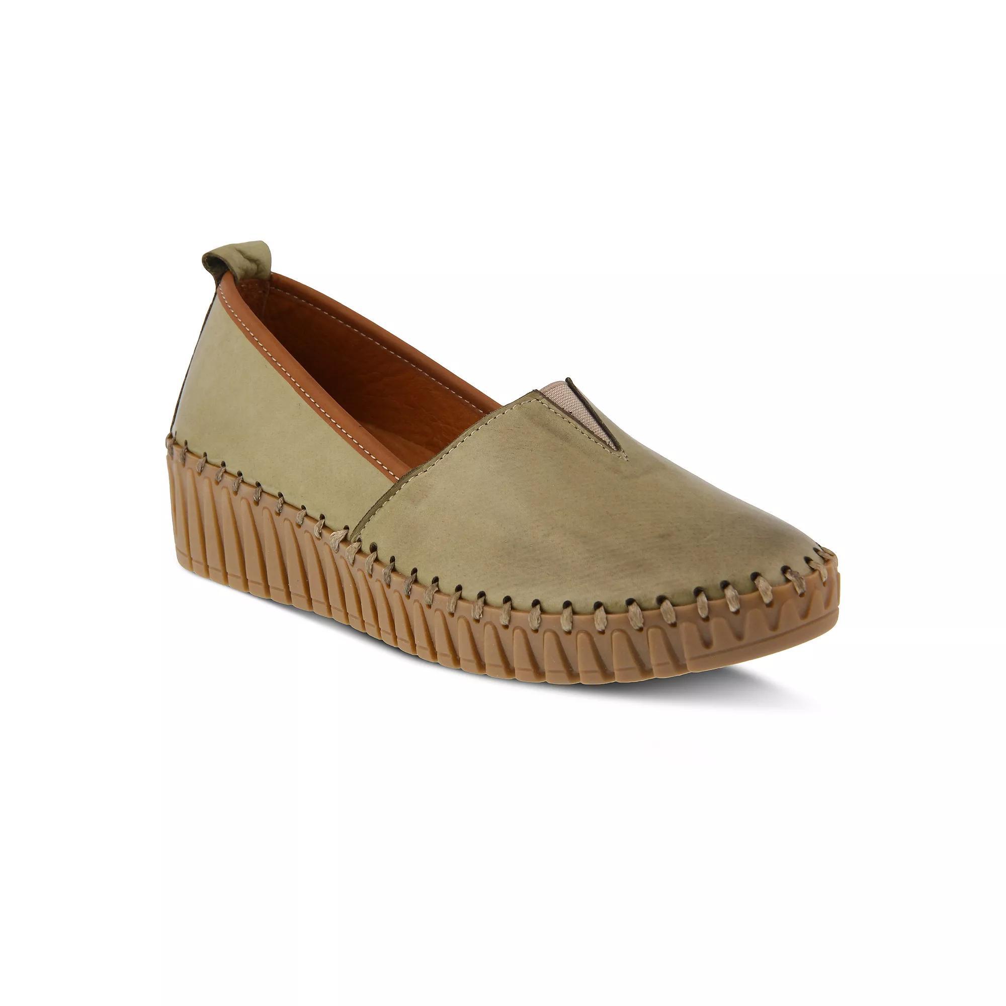 Spring Step Tispea Women's Loafers, Size: 39, Olive Green Product Image