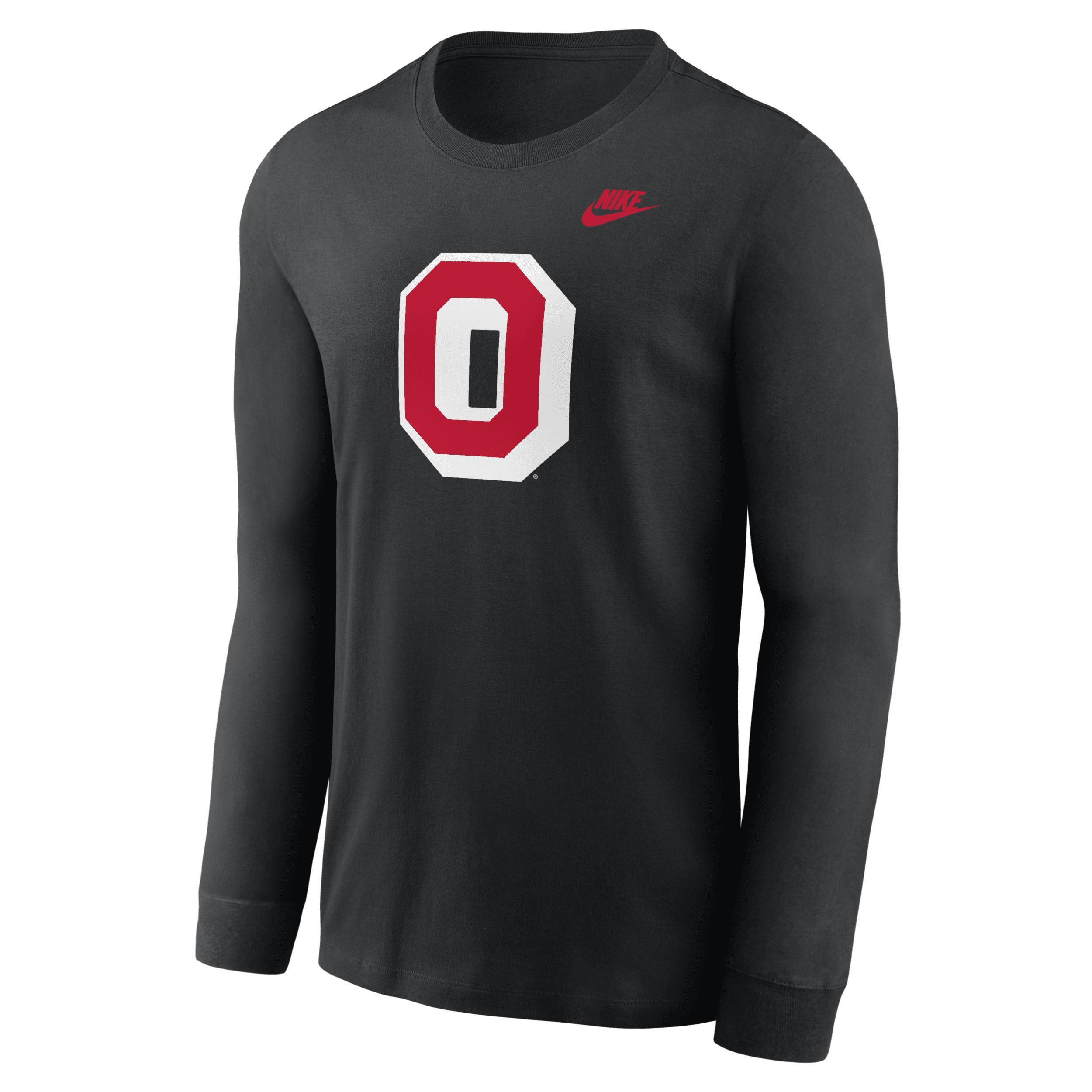 Ohio State Buckeyes Legacy Primary Logo Nike Mens College Long-Sleeve T-Shirt Product Image