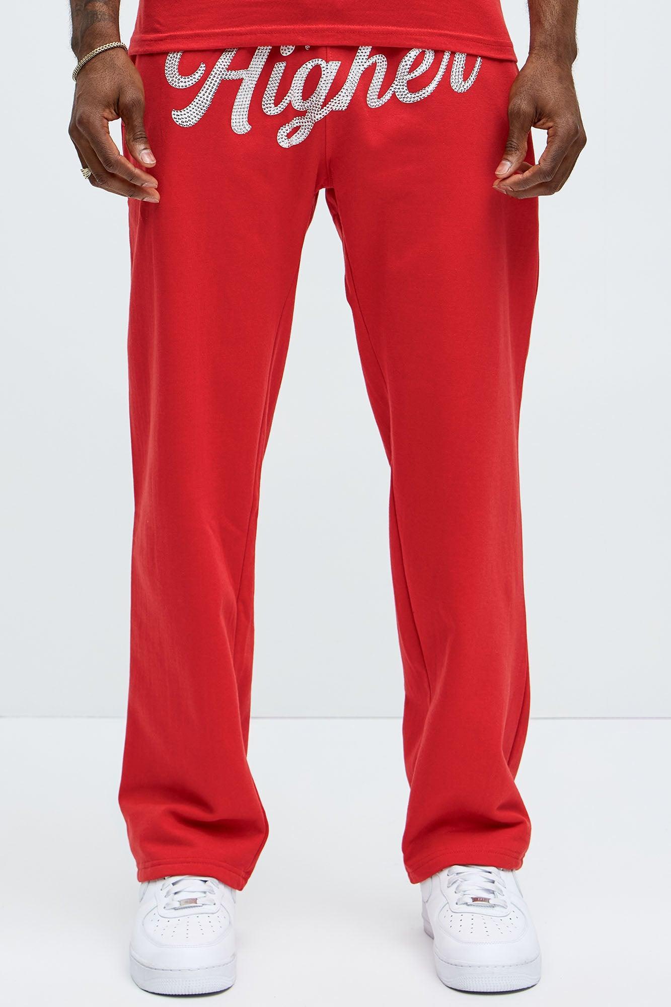 Fly Higher And Grind Sweatpants - Red Product Image
