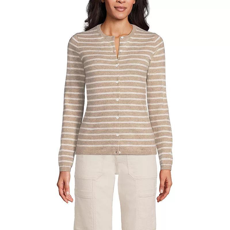 Women's Lands' End Classic Cashmere Cardigan Sweater, Size: Small, Deep  Blue Product Image