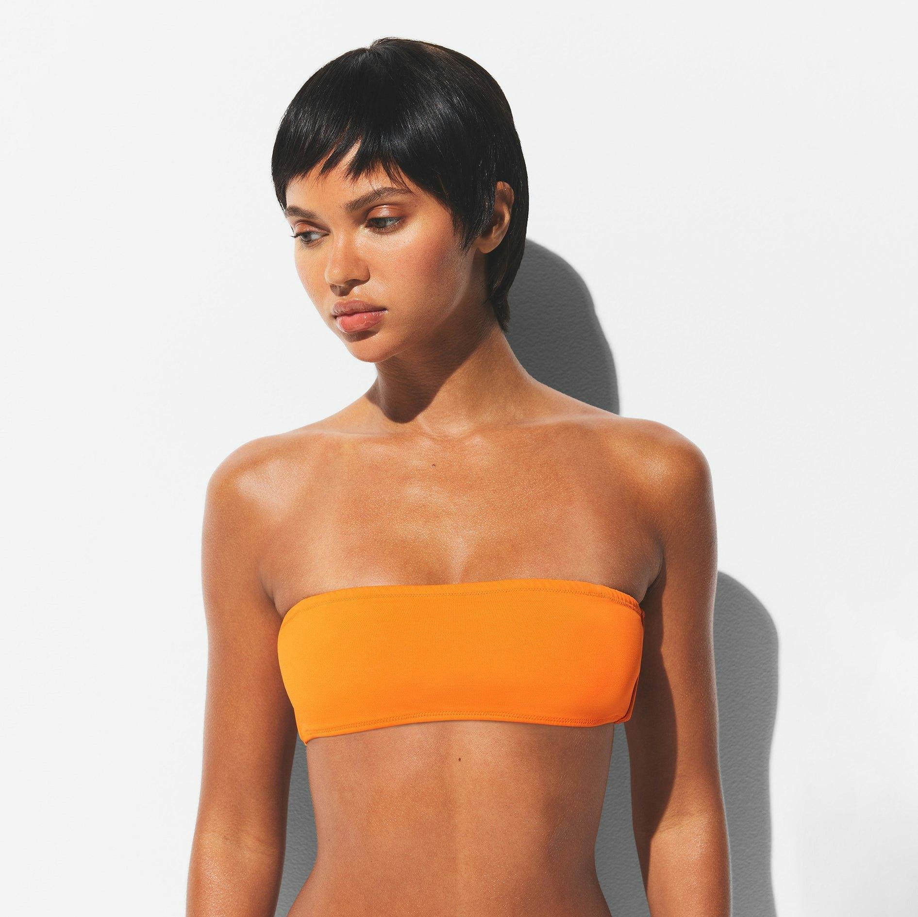 SIGNATURE SWIM ULTIMATE PUSH-UP BIKINI TOP | TANGERINE Product Image