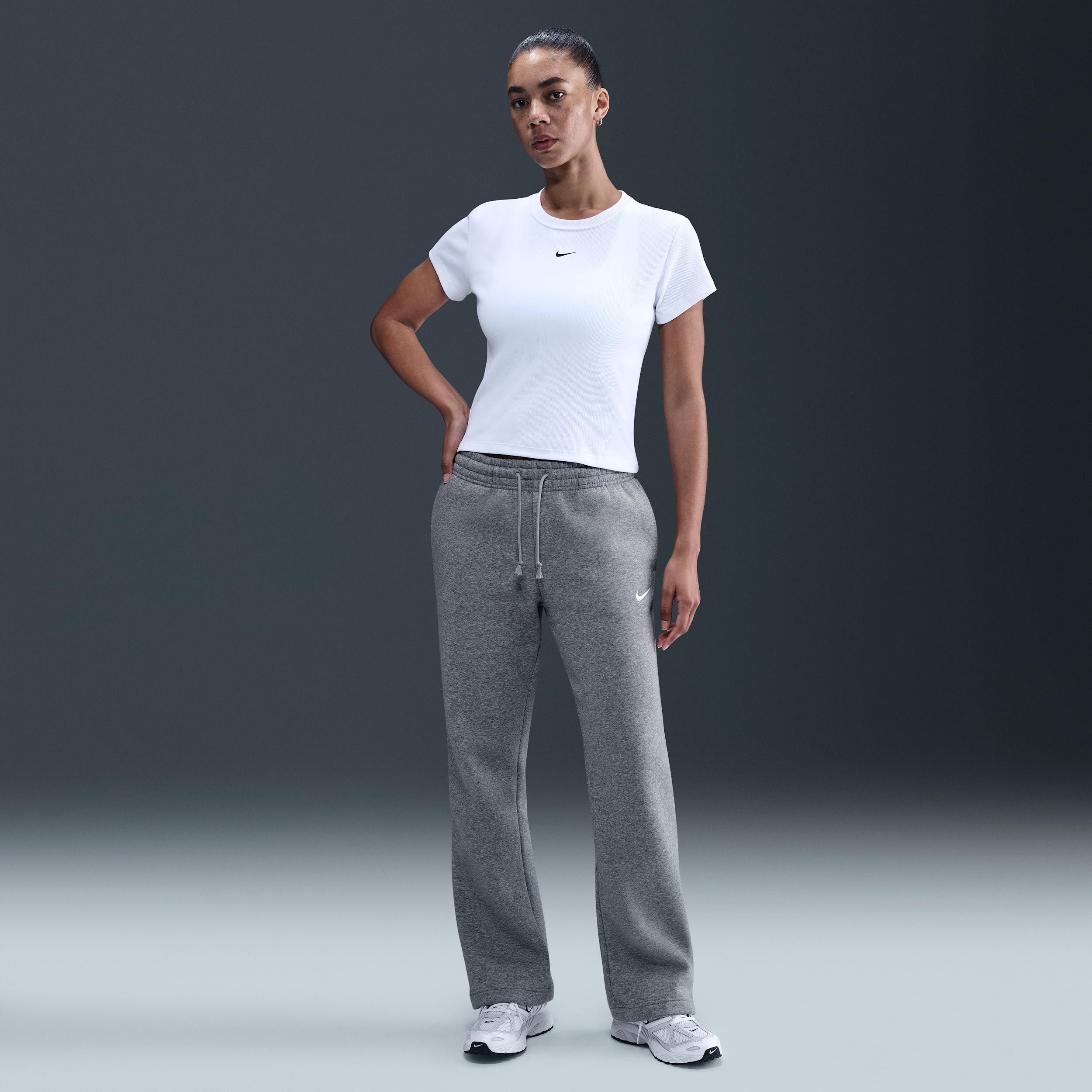 Women's Nike Sportswear Phoenix Fleece Mid-Rise Open-Hem Pants Product Image