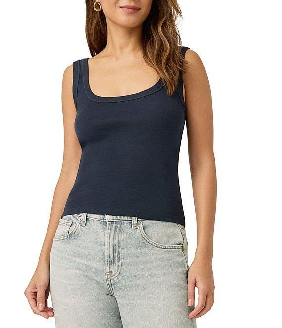 Splendid Faye Knit Scoop Neck Sleeveless Tank Top Product Image