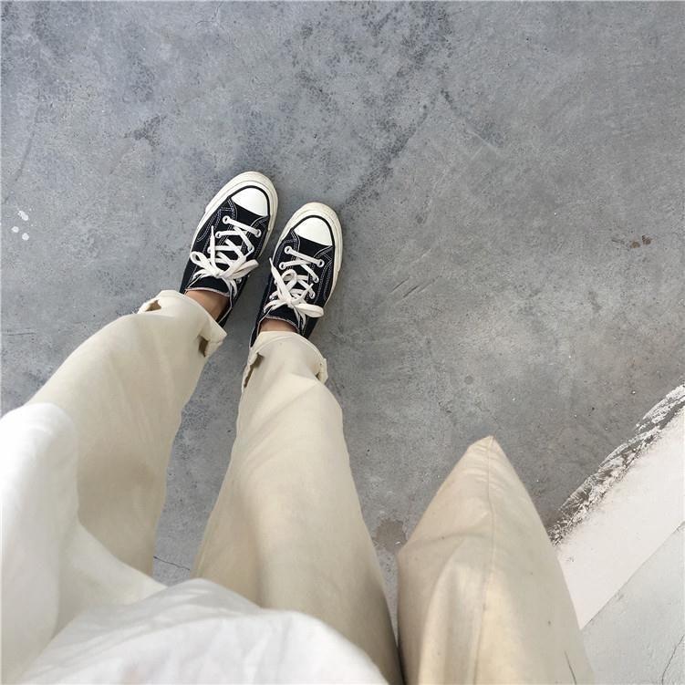 High-Waist Cropped Straight Leg Jeans Product Image
