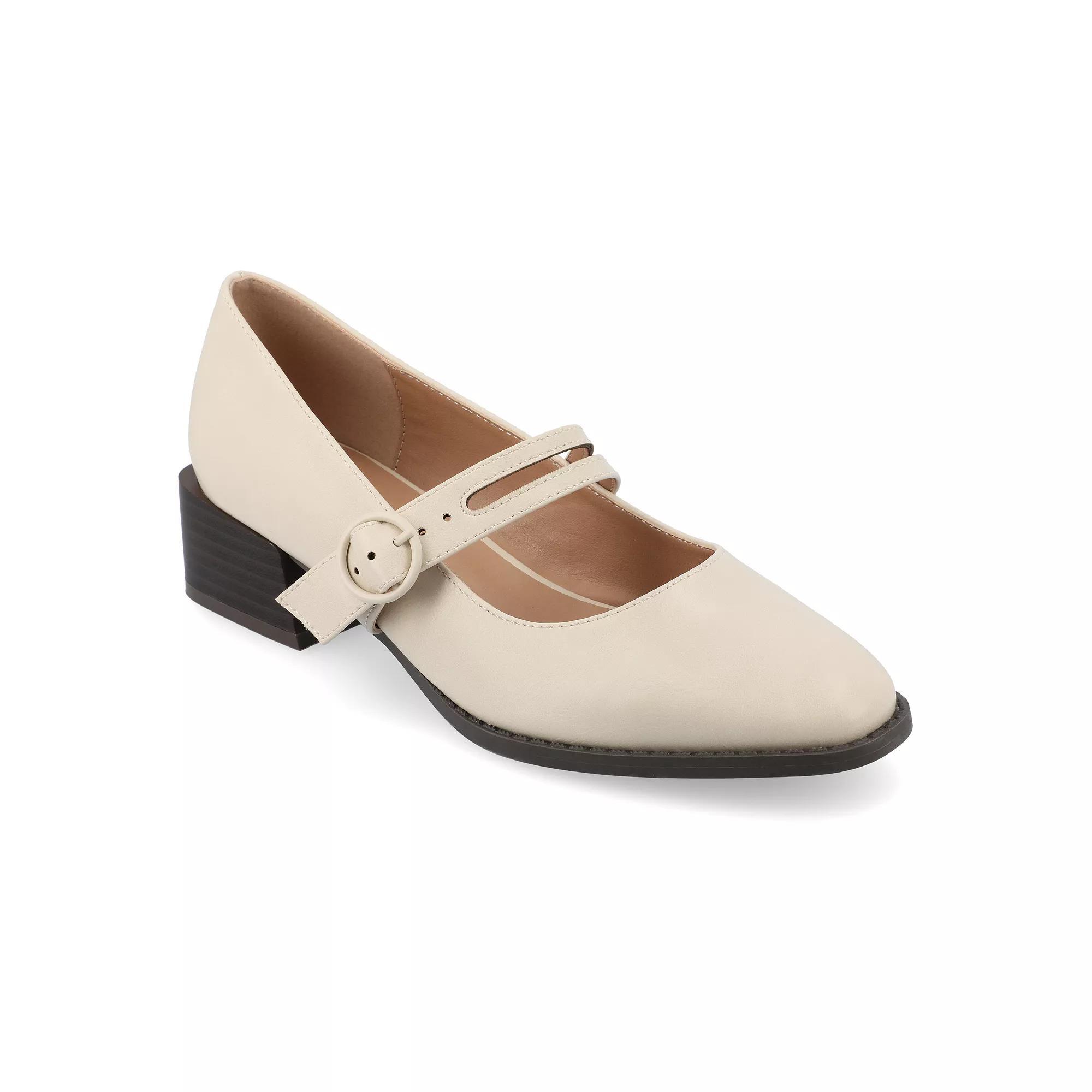 Journee Tru Comfort Foam™ Savvi Women's Block Heels, Size: 7, Patent Black Product Image