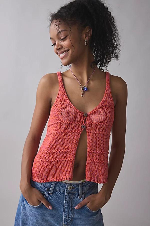 Kimchi Blue Kiara Split-Front Flyaway Sweater Tank Top Womens at Urban Outfitters Product Image