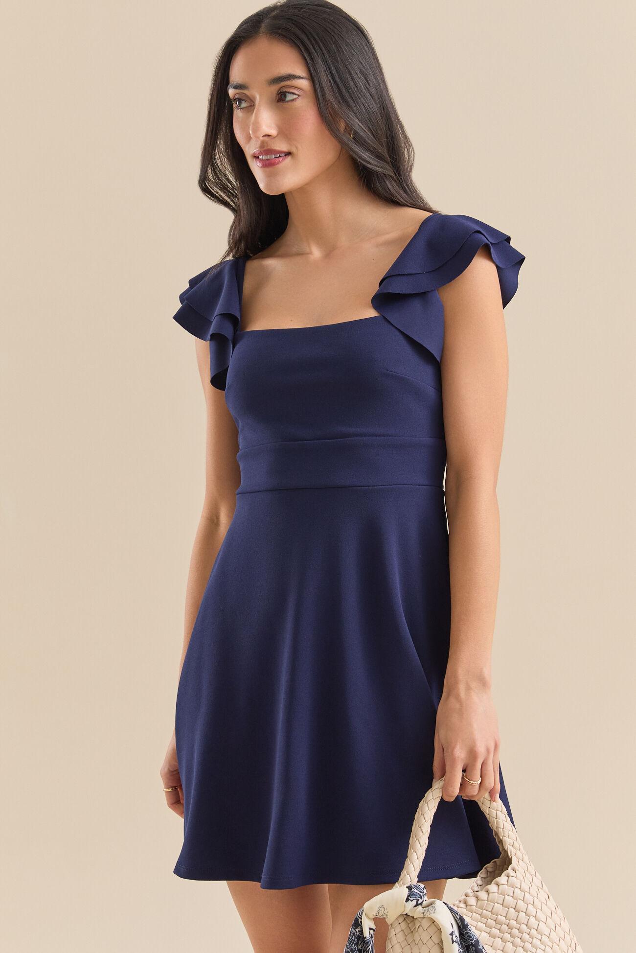 Maia Cross Front Mini Dress Product Image