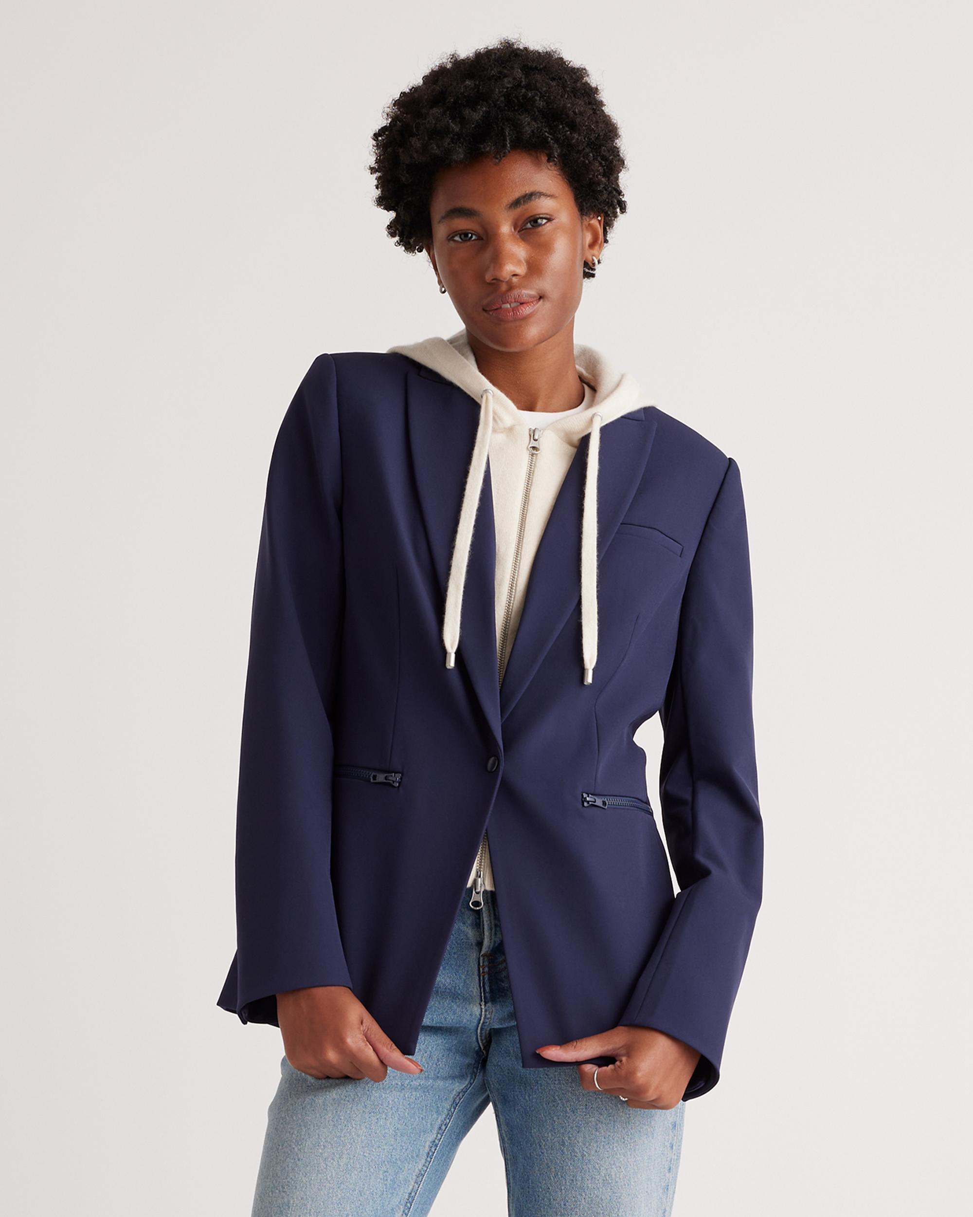 Quince | Women's 100% Mongolian Cashmere Hoodie Blazer Insert Size Large/XL Product Image