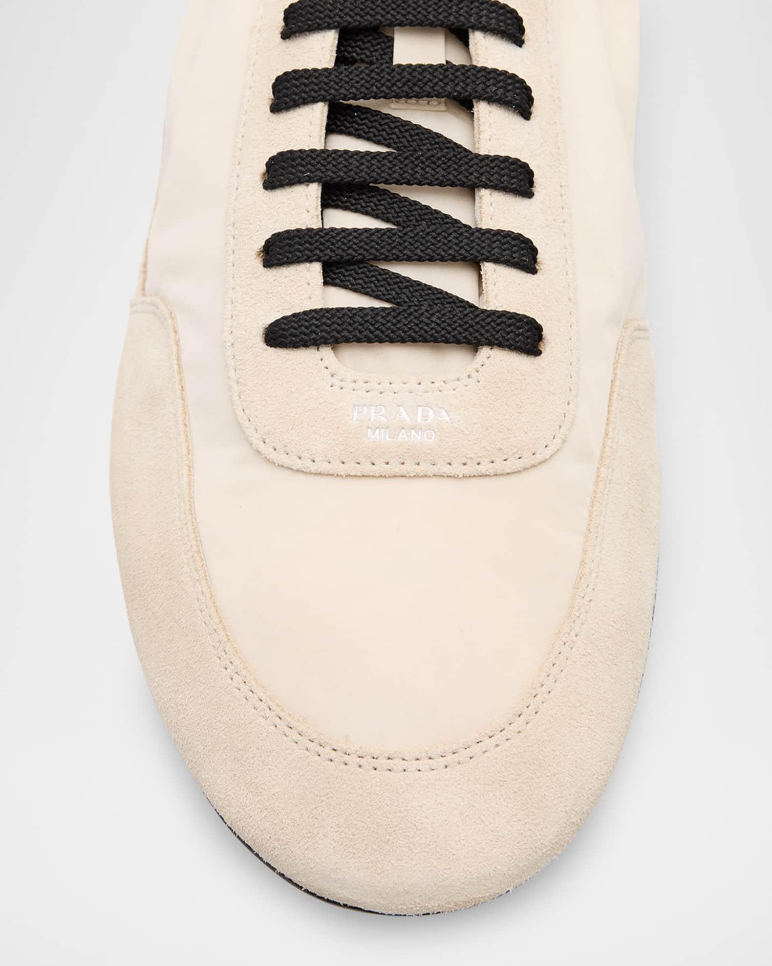 Men's Collapse Nylon and Suede Low-Top Sneakers Product Image