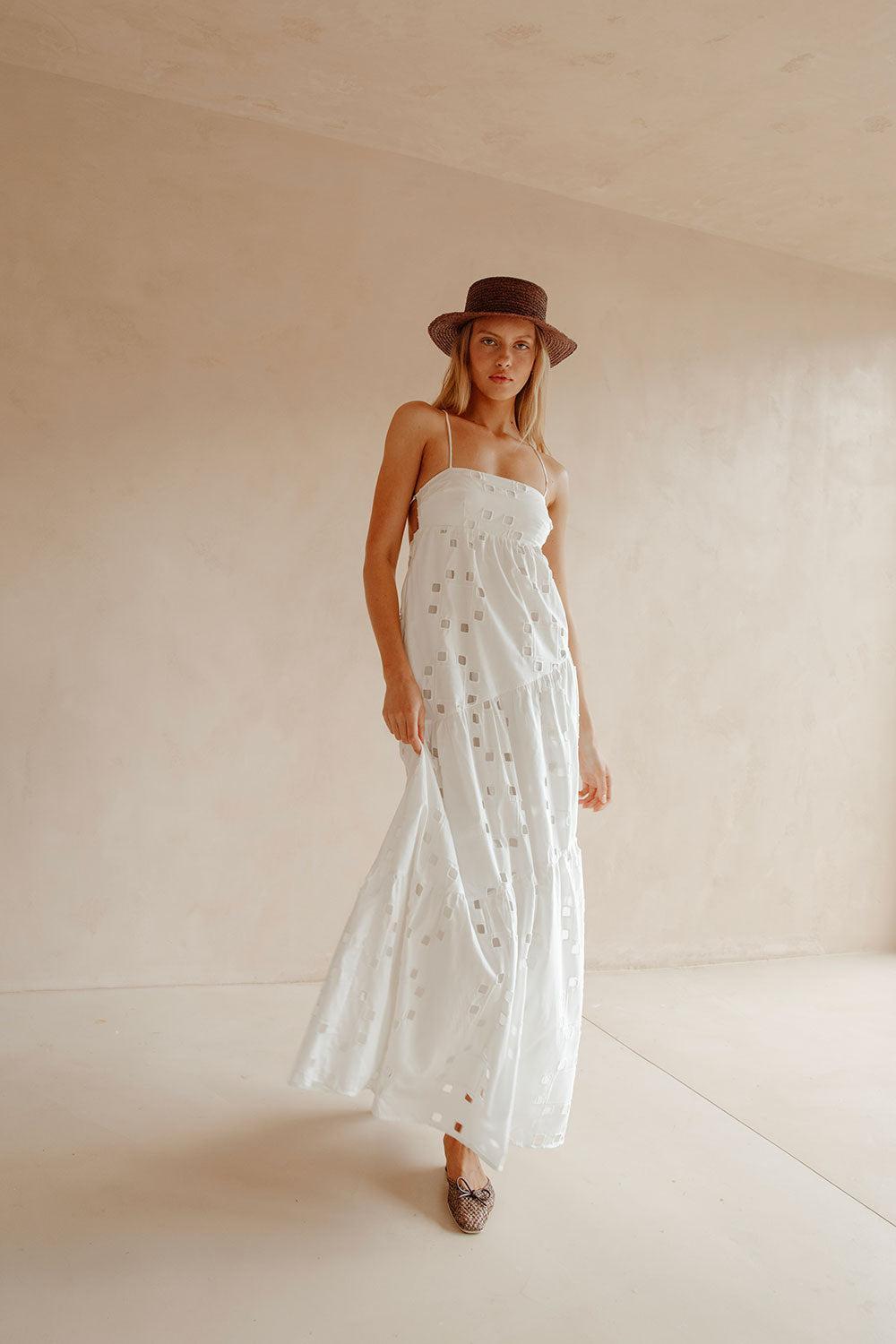 Backless Giselle Dress - Cutwork Product Image