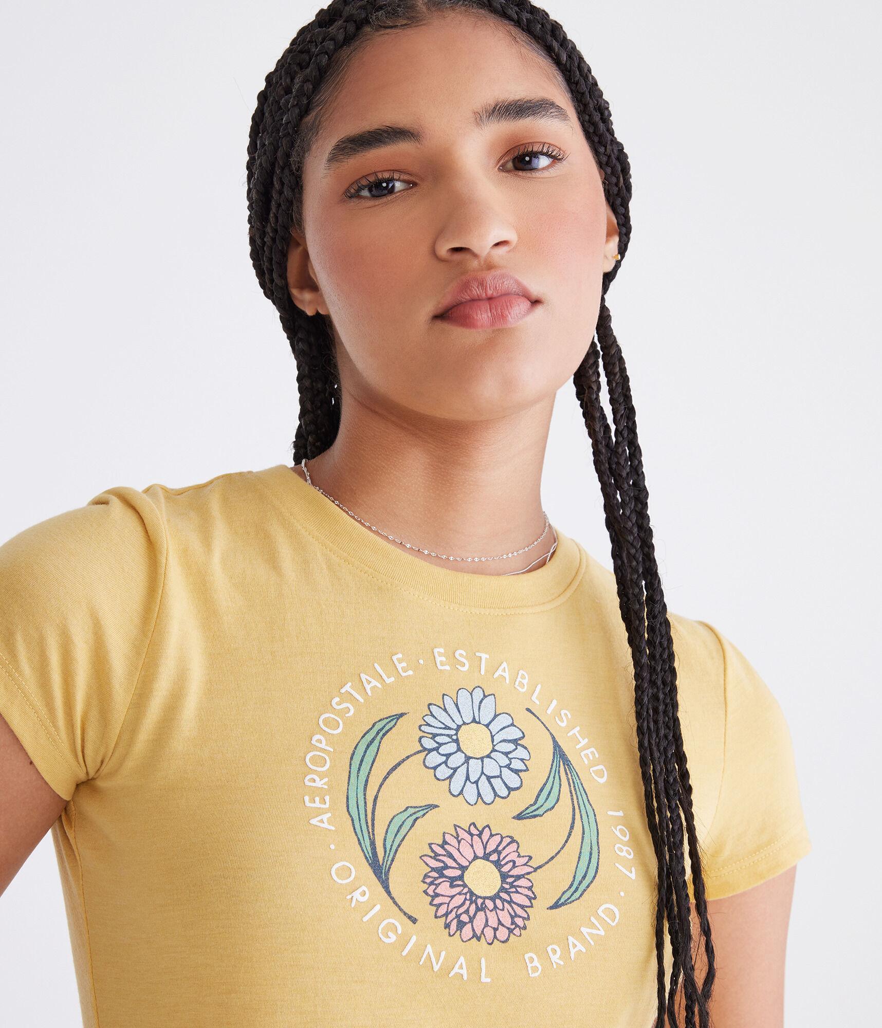 Aeropostale Circle Floral Graphic Tee Product Image