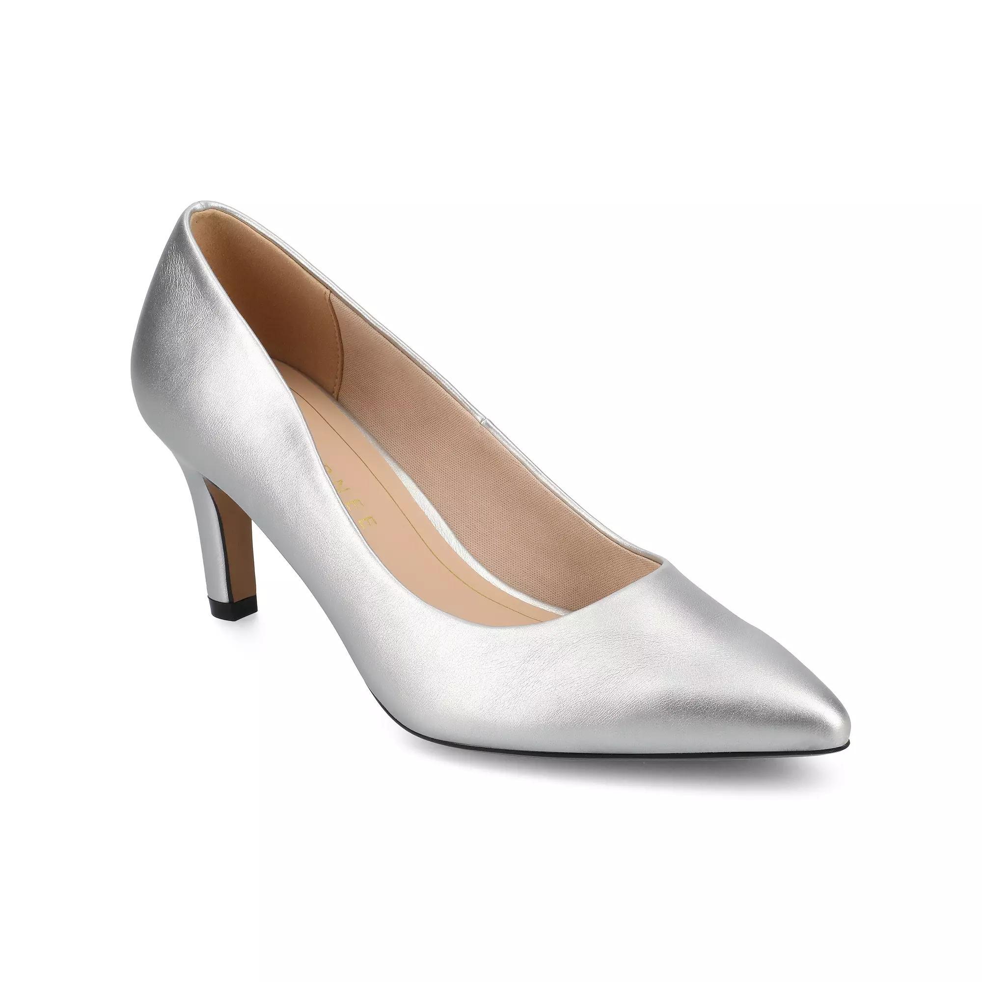 Journee Scylee Slip-On Stiletto Pointed-Toe High Heel Shoes, Womens Product Image