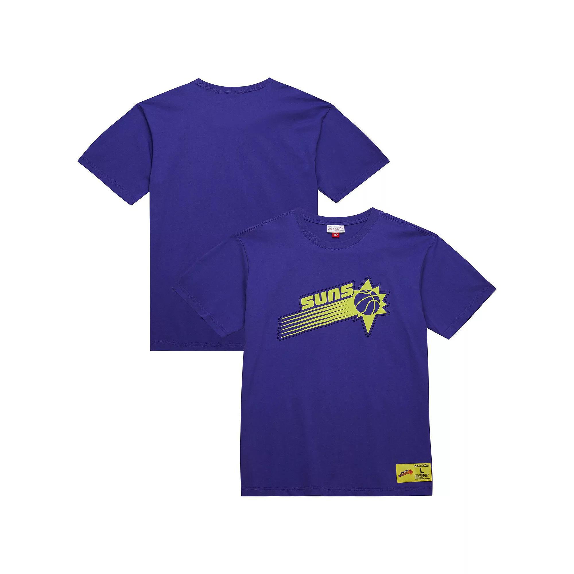 Men's Mitchell & Ness Purple Phoenix Suns Hardwood Classics Neon Nights Premium T-Shirt, Size: 3XL, Phx Purple Product Image