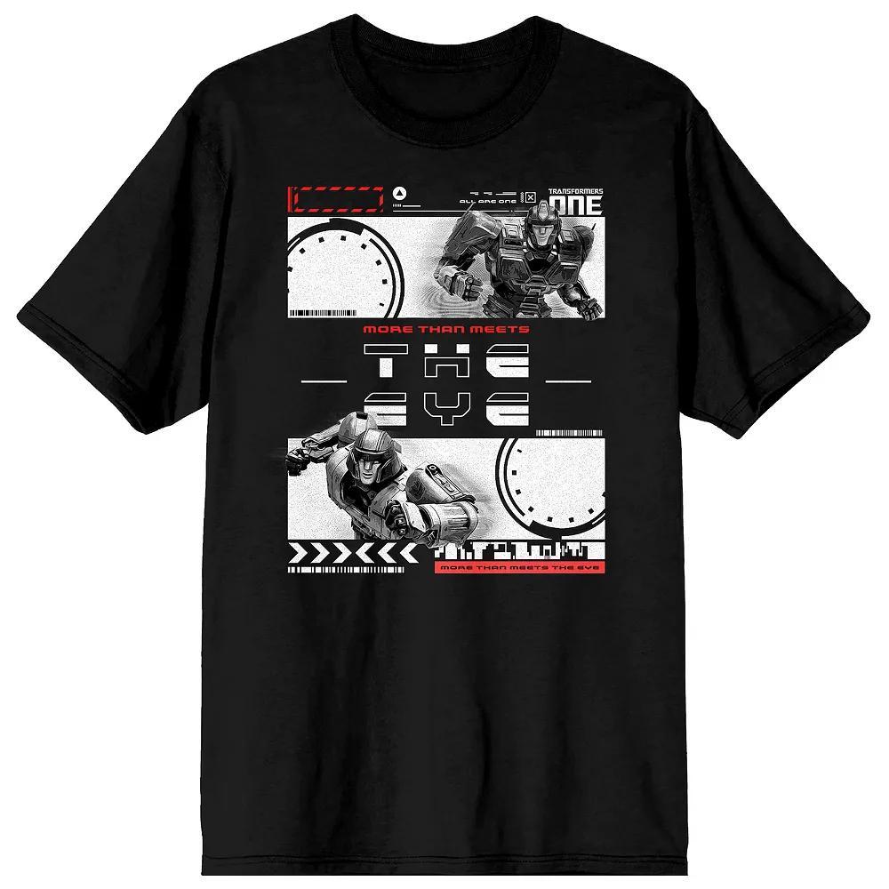 Men's Transformers One More Than Short Sleeve Graphic T-Shirt, Size: Large, Black Product Image